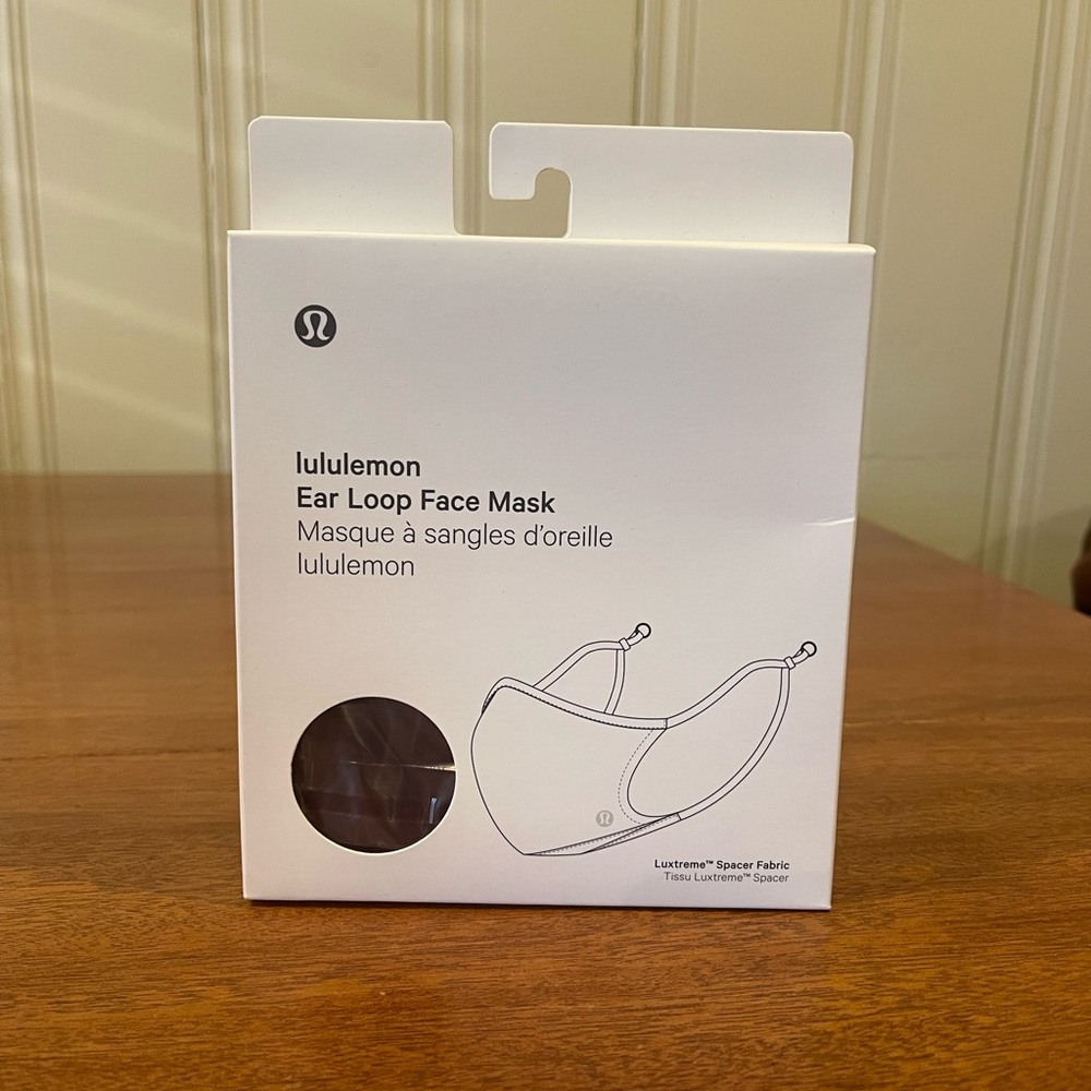 Lululemon Ear Loop Face Mask - Luxtreme Fabric - Garnet - NEW - Unopened
